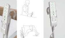 Adapter for handset holder to be placed on side guards