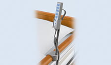 Adapter for handset holder to be placed on side guards