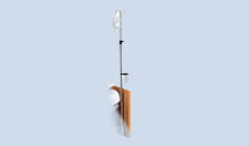 Infusion stand with pole with 4 hooks - straight