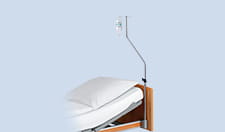 Infusion stand with 4 hooks - angled at 45 degrees